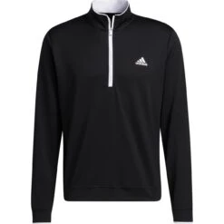Adidas Layer Lightweight 1/4-Zip, Schwarz/weiß