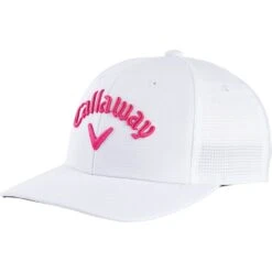 Callaway Junior Tour Cap, Weiß/pink