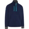 Callaway Layer Midweight Textured Fleece 1/4-Zip, Navy/blau -Polo und Mütze callaway layer midweight textured fleece 14 zip navyblau blau 5060782 1 1280x1280