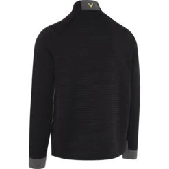 Callaway Layer Midweight Textured Fleece 1/4-Zip, Schwarz/gelb -Polo und Mütze callaway layer midweight textured fleece 14 zip schwarzgelb schwarz 5060782 2 1280x1280