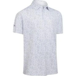 Callaway Polo Allover Chev, Weiß/grau