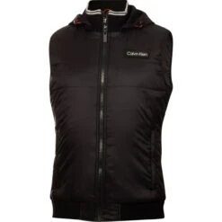 Calvin Klein Golf Weste Somme Valley Hybrid, Schwarz