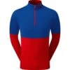 FootJoy Layer Colour Block 1/4-Zip, Blau/rot -Polo und Mütze footjoy layer colour block 14 zip blaurot blau 5054088 1z8SY8EGeoI9n5 1280x1280