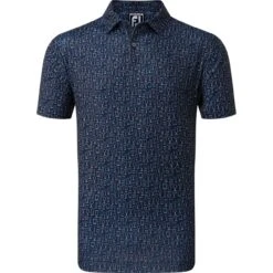 FootJoy Polo Key West Circle, Navy/gemustert