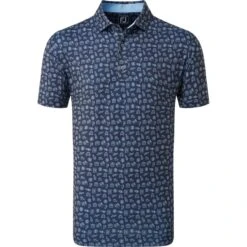 FootJoy Polo Key West Circle, Navy/hellblau