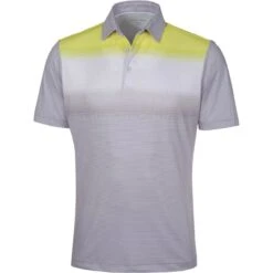 Galvin Green Polo Mo, Hellgrau/weiß/lime
