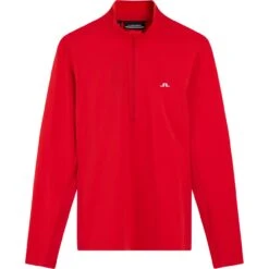 J.Lindeberg J. LINDEBERG Layer Half-Zip Mid, Rot