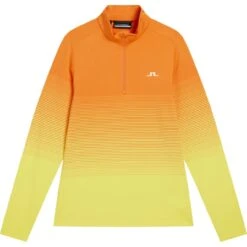 J.Lindeberg J. LINDEBERG Layer Luis Half-Zip Mid, Orange/gelb