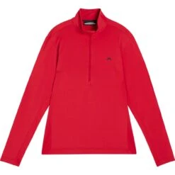 J.Lindeberg J. LINDEBERG Layer Luke Half-Zip, Rot