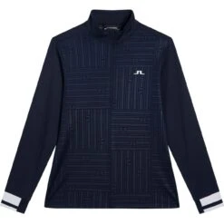 J.Lindeberg J. LINDEBERG Mid-Layer Danny Debossed, Navy/weiß