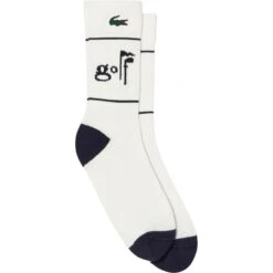 LACOSTE Golf Socken, Weiß/navy