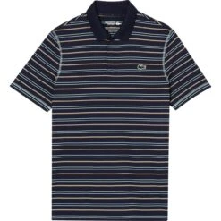 LACOSTE Polo, Navy/grün/beige