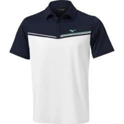 Mizuno Polo Elite Bloc, Weiß/schwarz