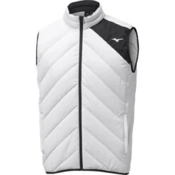 Mizuno Weste Breath Thermo Move Down, Hellgrau