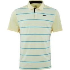 Nike Golf Polo Tiger Woods Dri-FIT, Gelb/weiß/blau