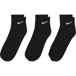 Nike Golf Socken Everyday Cush Ankle 3er-Pack, Schwarz