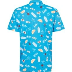 Original Penguin Polo Cocktail Print, Blau/gemustert -Polo und Mütze original penguin polo cocktail print blaugemustert blau 5060756 2 1280x1280