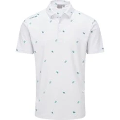 Ping Polo Two Tone, Weiß/türkis