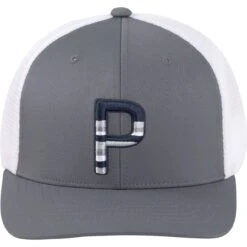 Puma Cap Sundown Trucker P Snapback, Weiß/grau -Polo und Mütze puma cap sundown trucker p snapback weissgrau weiss 5039721 3la7zv1g8lYpQg 1280x1280