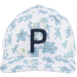 Puma Cap Verdant P, Weiß/hellblau