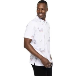 TRAVISMATHEW Polo Four Wheeling, Weiß/gemustert -Polo und Mütze travismathew polo four wheeling weissgemustert weiss 5062488 4R5whYYNdAzuFK 1280x1280