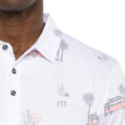 TRAVISMATHEW Polo Four Wheeling, Weiß/gemustert -Polo und Mütze travismathew polo four wheeling weissgemustert weiss 5062488 6a4tHY5Rhosa4p 1280x1280