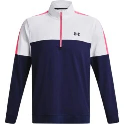 Under Armour Layer Storm Midlayer 1/2-Zip, Navy/weiß/pink